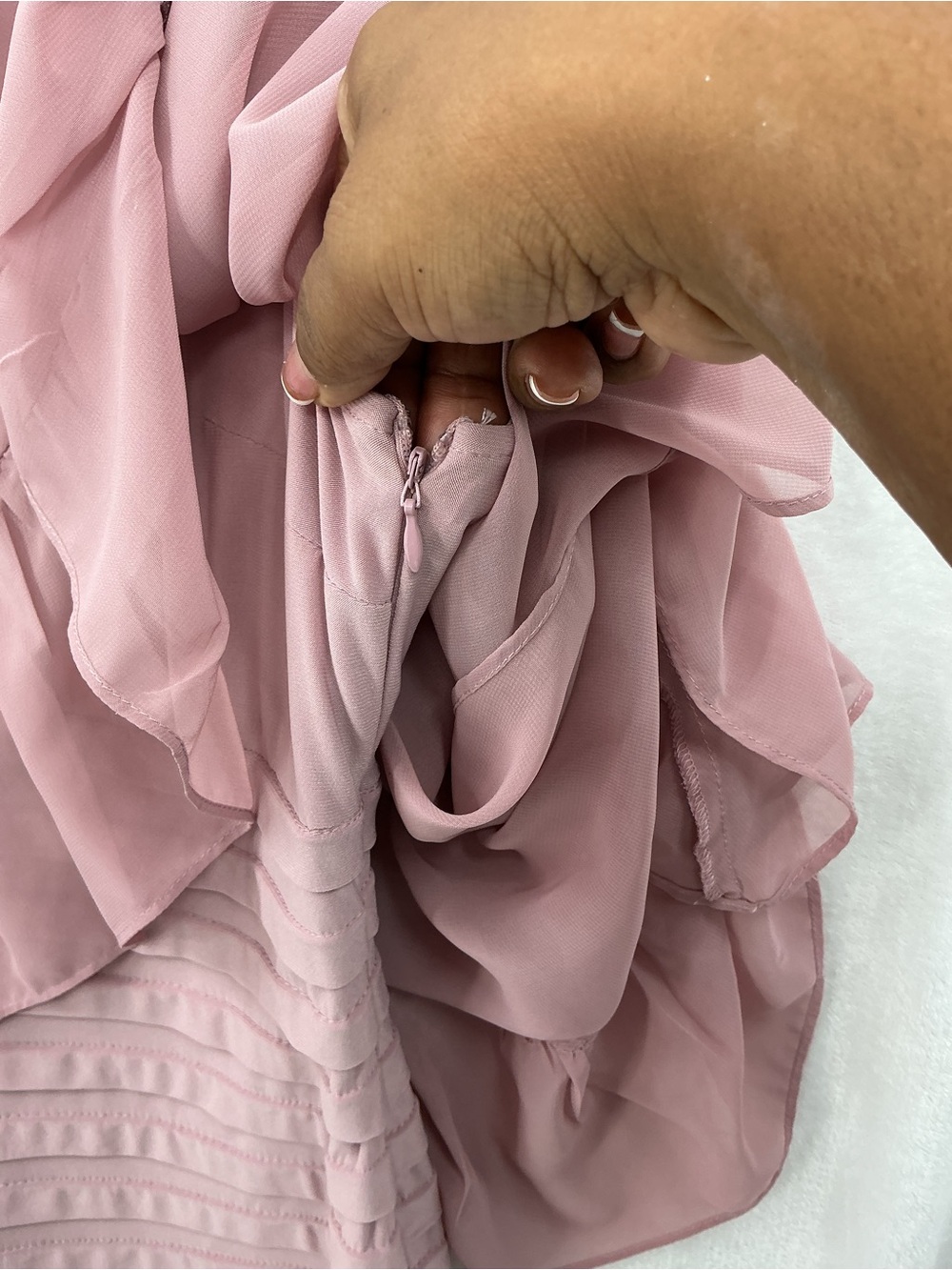 Adrianna Papell Dusty Rose Sheath Dress 1110 - Picture 4 of 6